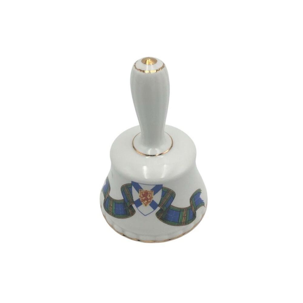 Vintage Nova Scotia Tartan Porcelain Bell by Rosina China Co Ltd